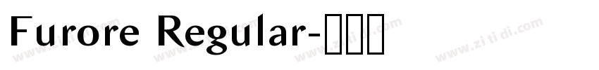 Furore Regular字体转换